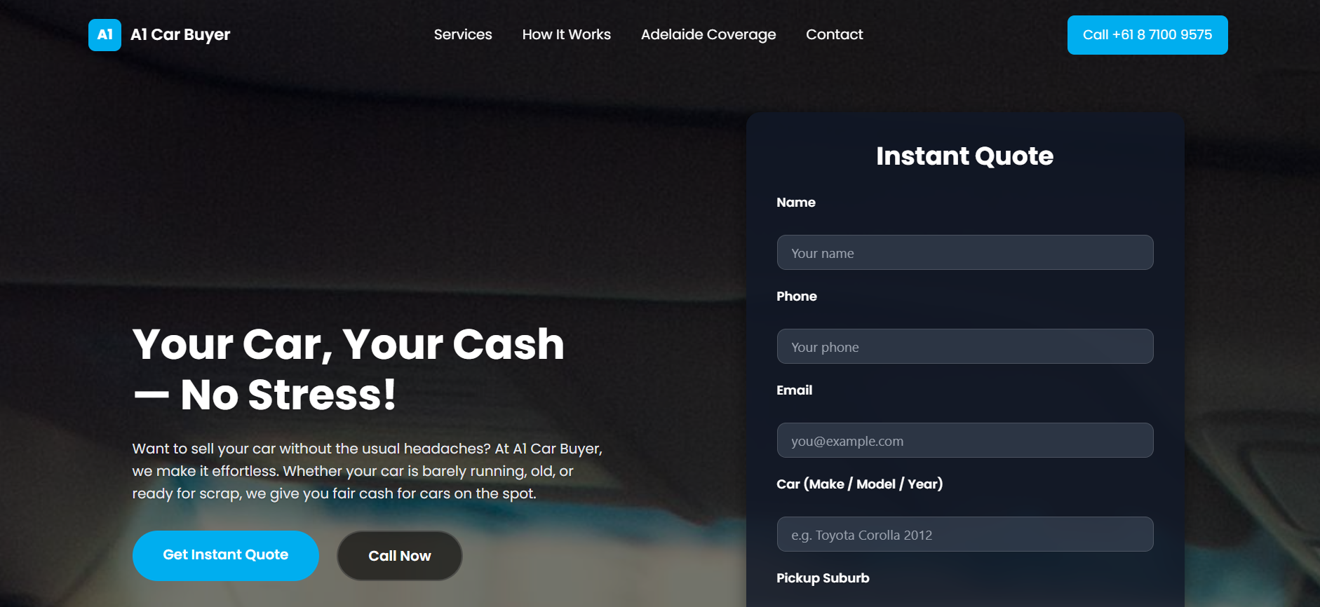 United Car Removal Website